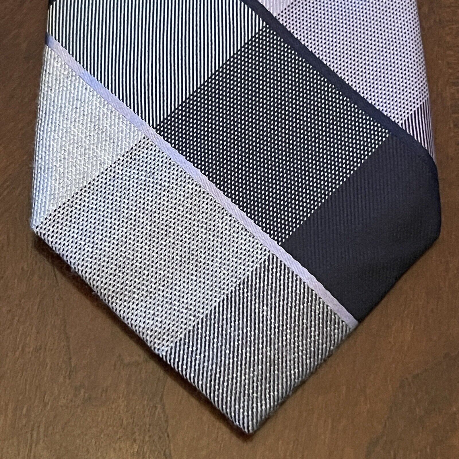 Michael Michael Kors Purple Gray 80% Silk 20% Vis Men’s Neck Tie Made In China